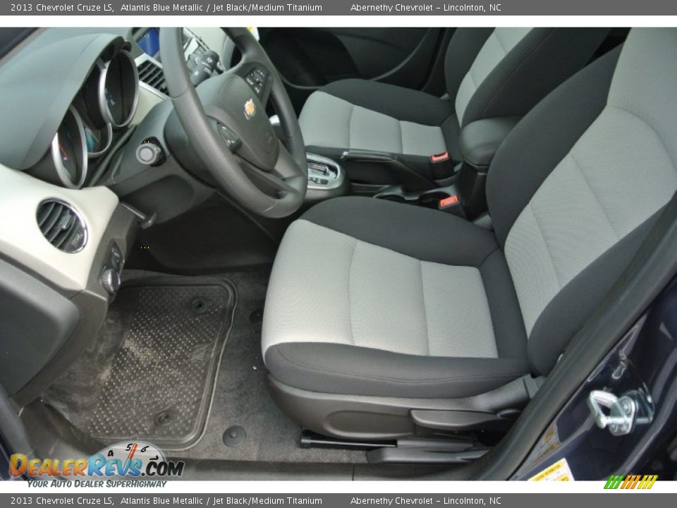 2013 Chevrolet Cruze LS Atlantis Blue Metallic / Jet Black/Medium Titanium Photo #8