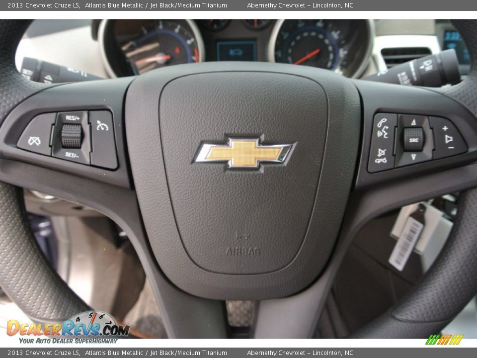 2013 Chevrolet Cruze LS Atlantis Blue Metallic / Jet Black/Medium Titanium Photo #13