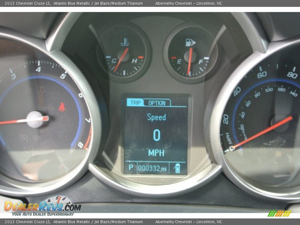2013 Chevrolet Cruze LS Atlantis Blue Metallic / Jet Black/Medium Titanium Photo #14