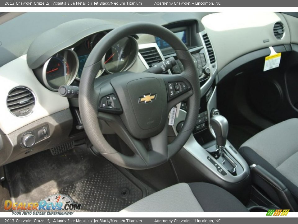 2013 Chevrolet Cruze LS Atlantis Blue Metallic / Jet Black/Medium Titanium Photo #21