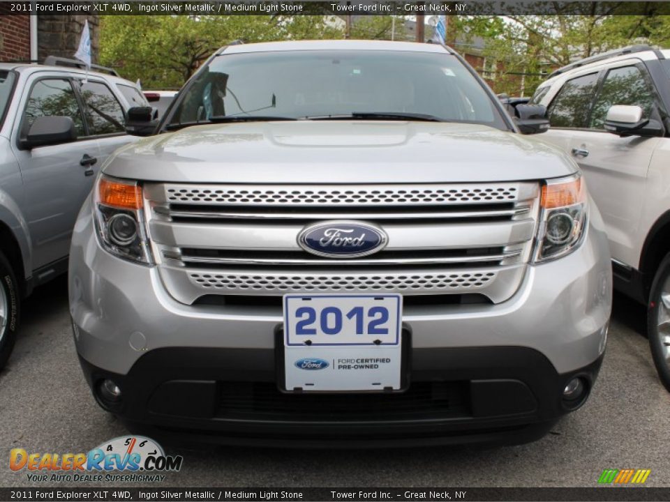 2011 Ford Explorer XLT 4WD Ingot Silver Metallic / Medium Light Stone Photo #2
