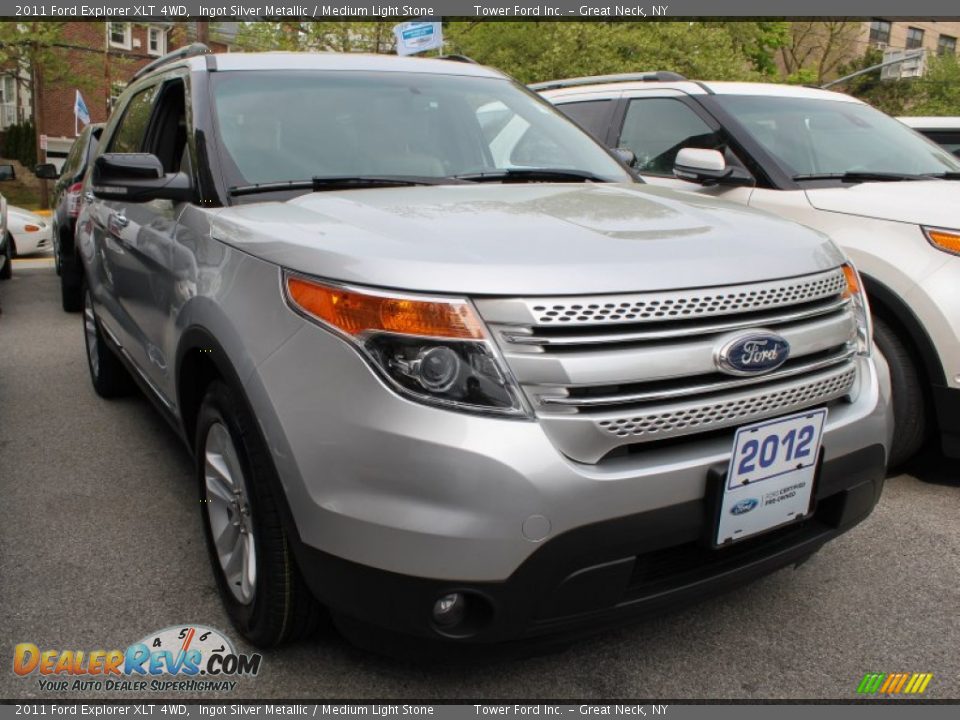 2011 Ford Explorer XLT 4WD Ingot Silver Metallic / Medium Light Stone Photo #5
