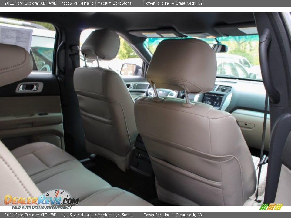 2011 Ford Explorer XLT 4WD Ingot Silver Metallic / Medium Light Stone Photo #8