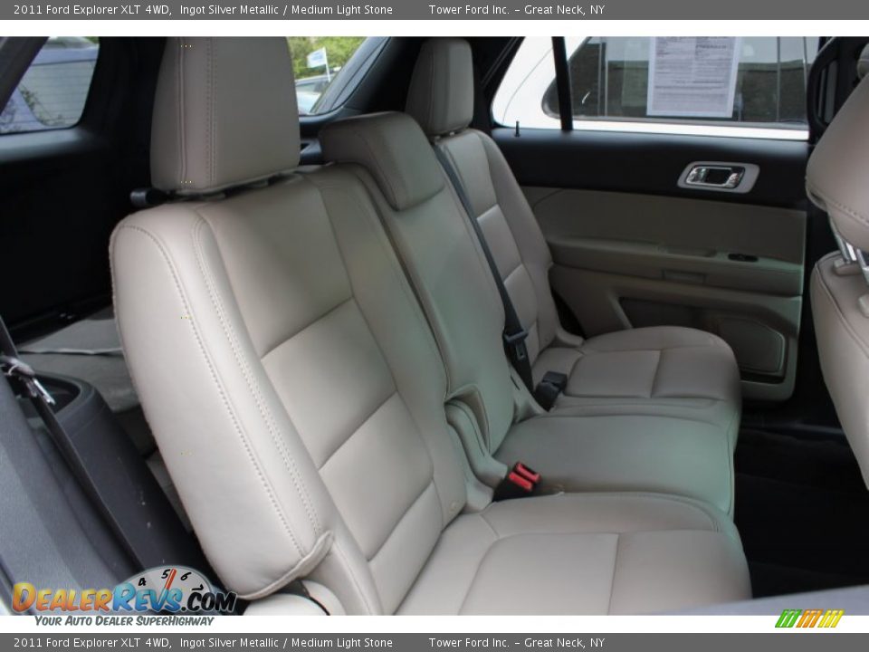 2011 Ford Explorer XLT 4WD Ingot Silver Metallic / Medium Light Stone Photo #9