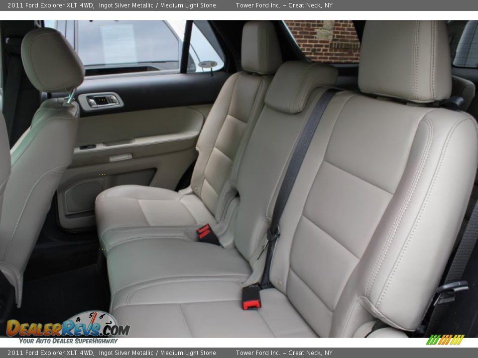 2011 Ford Explorer XLT 4WD Ingot Silver Metallic / Medium Light Stone Photo #13