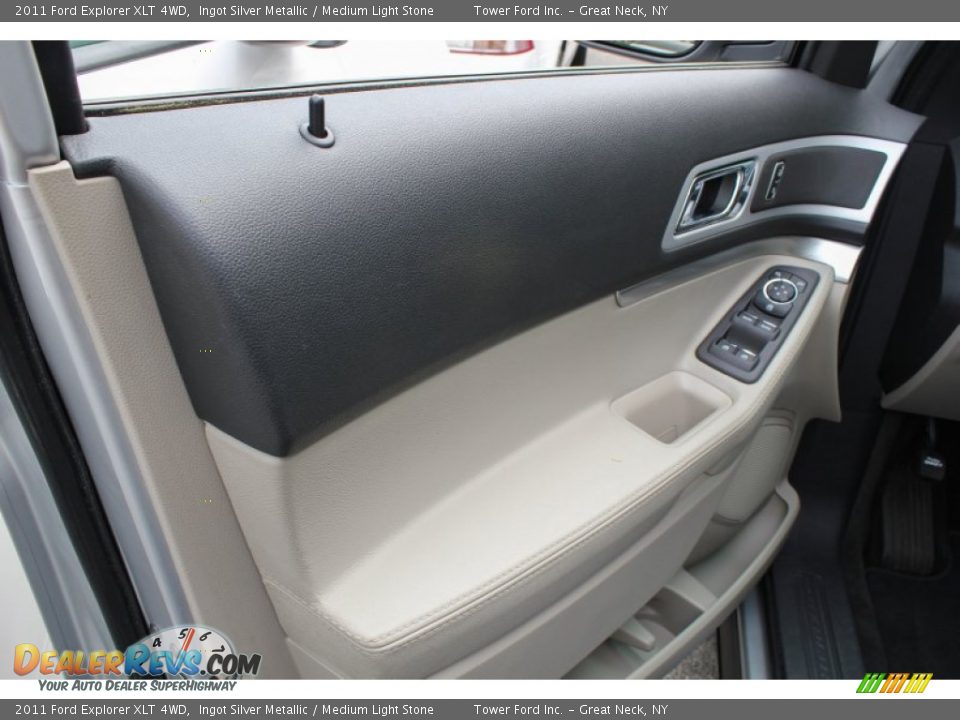 2011 Ford Explorer XLT 4WD Ingot Silver Metallic / Medium Light Stone Photo #14