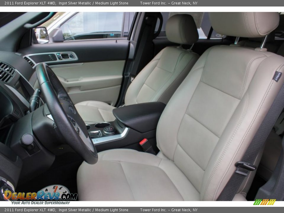 2011 Ford Explorer XLT 4WD Ingot Silver Metallic / Medium Light Stone Photo #15