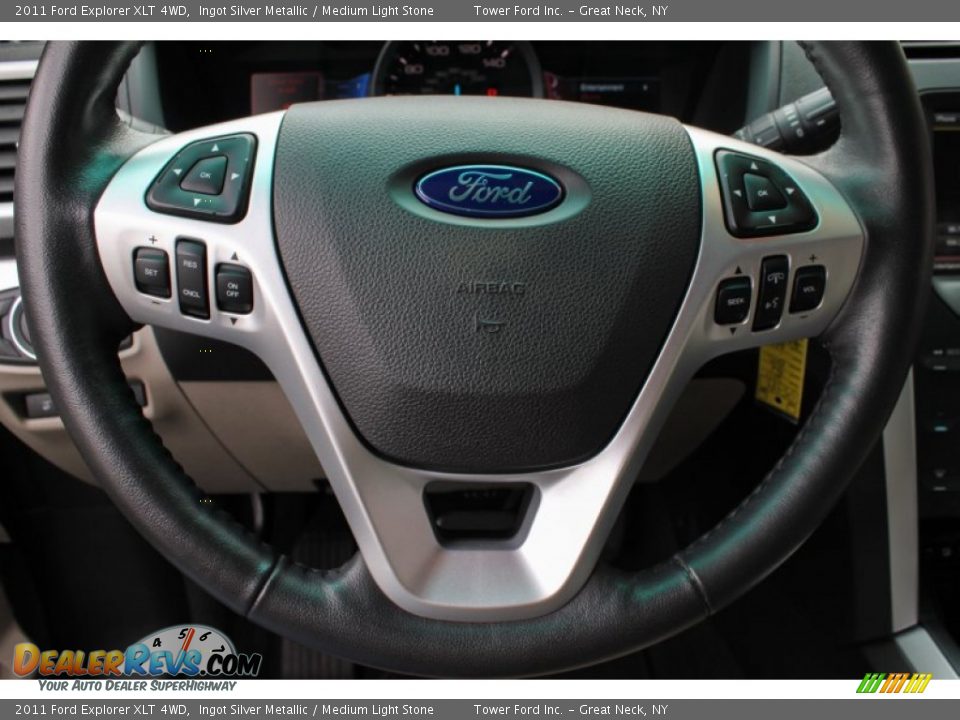 2011 Ford Explorer XLT 4WD Ingot Silver Metallic / Medium Light Stone Photo #19