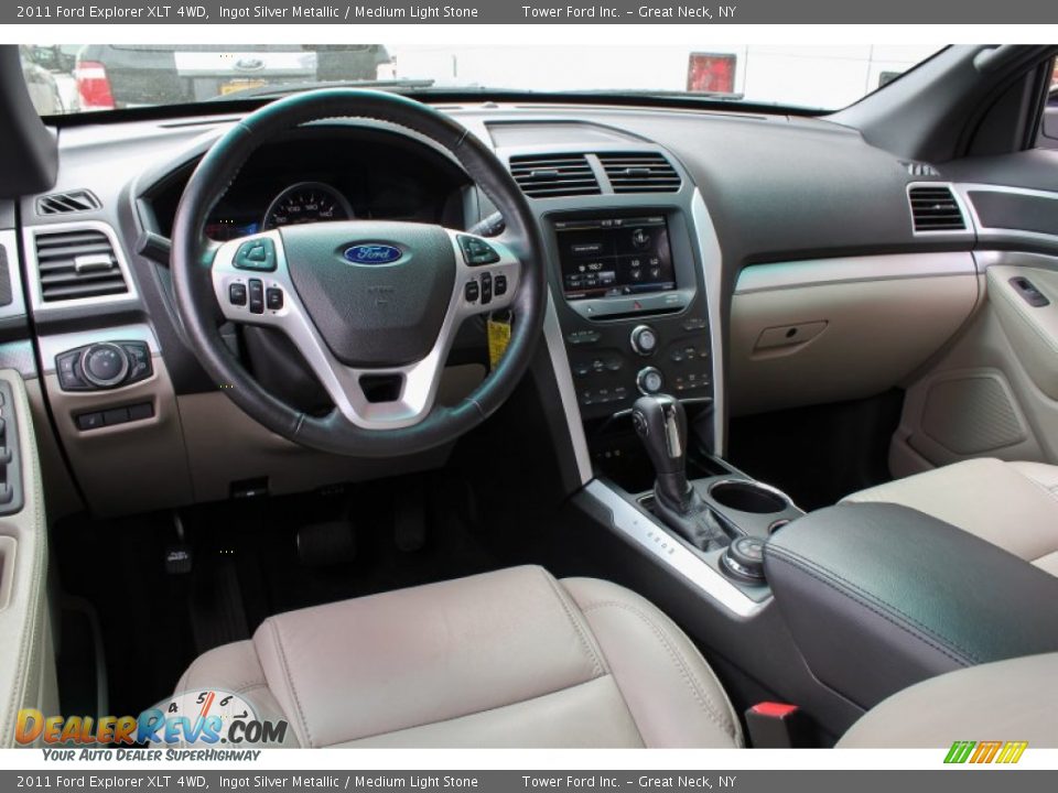 2011 Ford Explorer XLT 4WD Ingot Silver Metallic / Medium Light Stone Photo #20