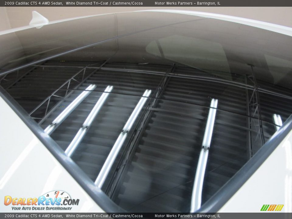 2009 Cadillac CTS 4 AWD Sedan White Diamond Tri-Coat / Cashmere/Cocoa Photo #10
