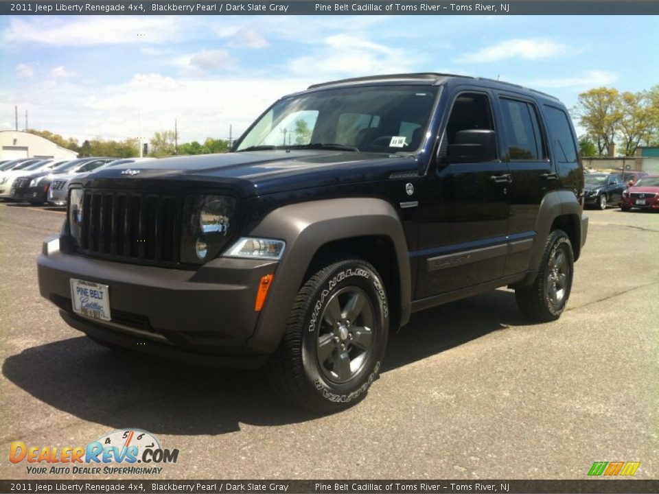 2011 Jeep Liberty Renegade 4x4 Blackberry Pearl / Dark Slate Gray Photo #1
