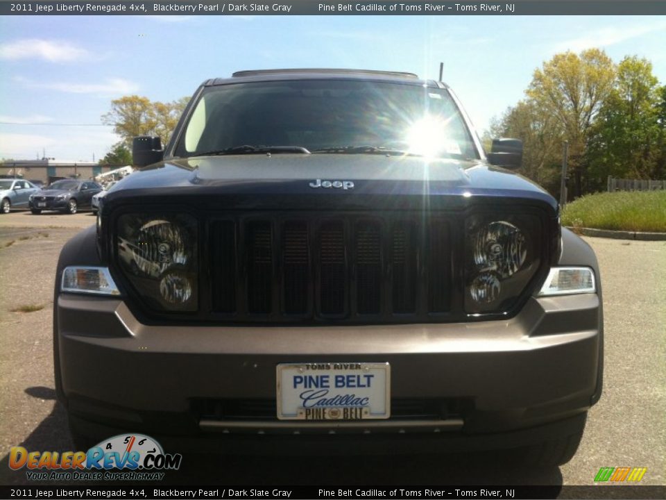 2011 Jeep Liberty Renegade 4x4 Blackberry Pearl / Dark Slate Gray Photo #2