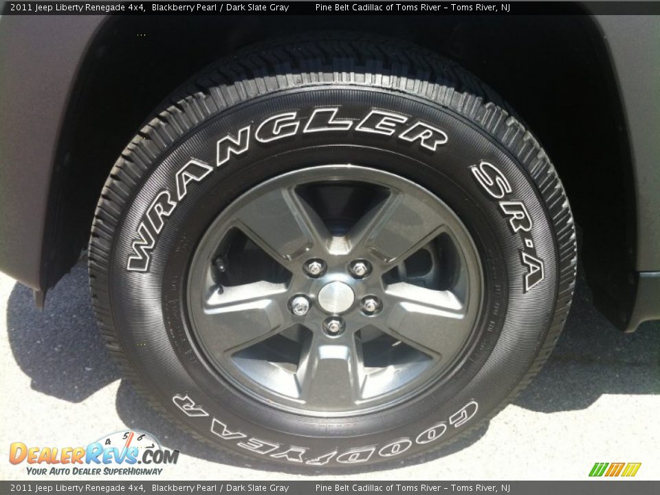 2011 Jeep Liberty Renegade 4x4 Blackberry Pearl / Dark Slate Gray Photo #3