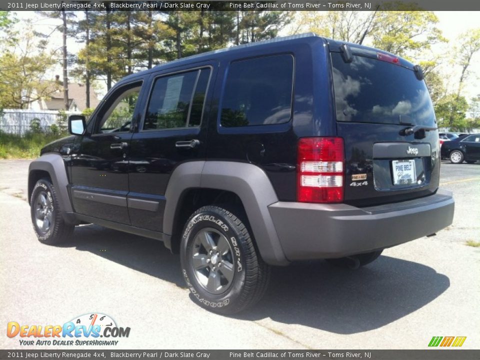 2011 Jeep Liberty Renegade 4x4 Blackberry Pearl / Dark Slate Gray Photo #5