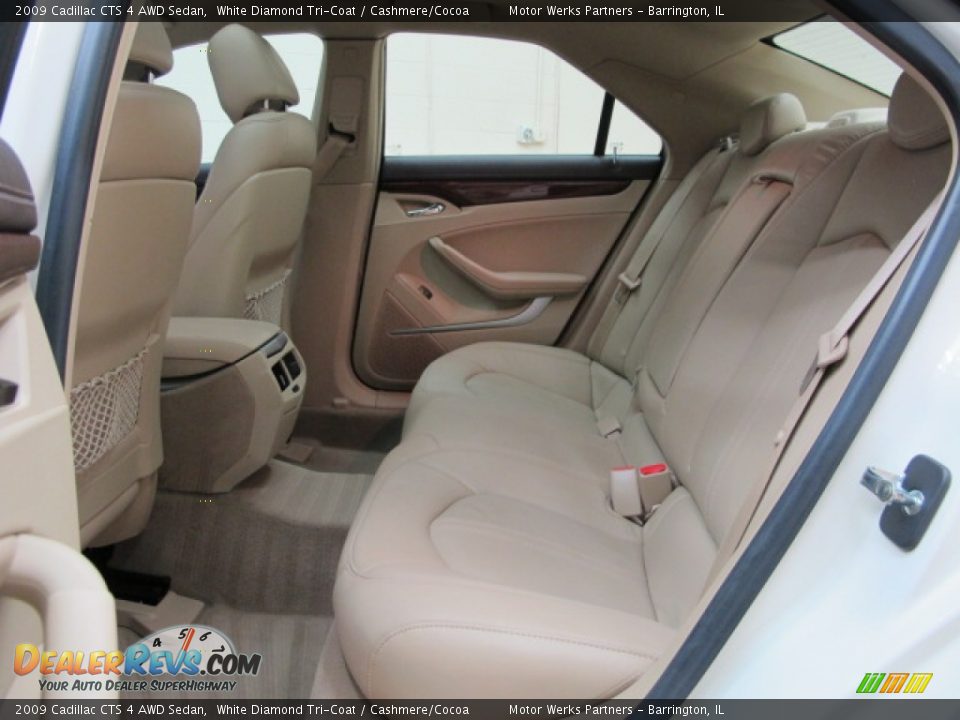 2009 Cadillac CTS 4 AWD Sedan White Diamond Tri-Coat / Cashmere/Cocoa Photo #17