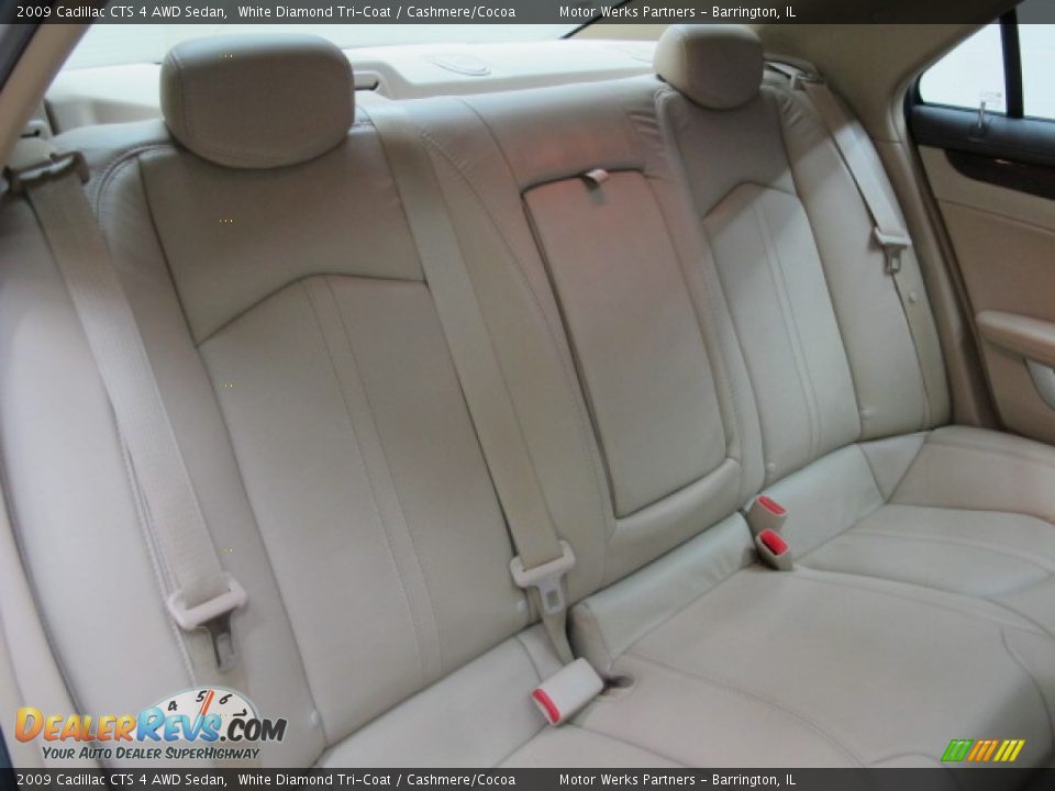 2009 Cadillac CTS 4 AWD Sedan White Diamond Tri-Coat / Cashmere/Cocoa Photo #20
