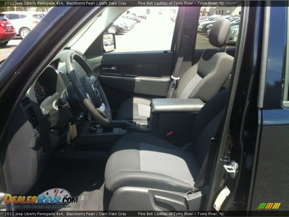 2011 Jeep Liberty Renegade 4x4 Blackberry Pearl / Dark Slate Gray Photo #12