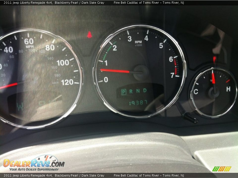 2011 Jeep Liberty Renegade 4x4 Blackberry Pearl / Dark Slate Gray Photo #15