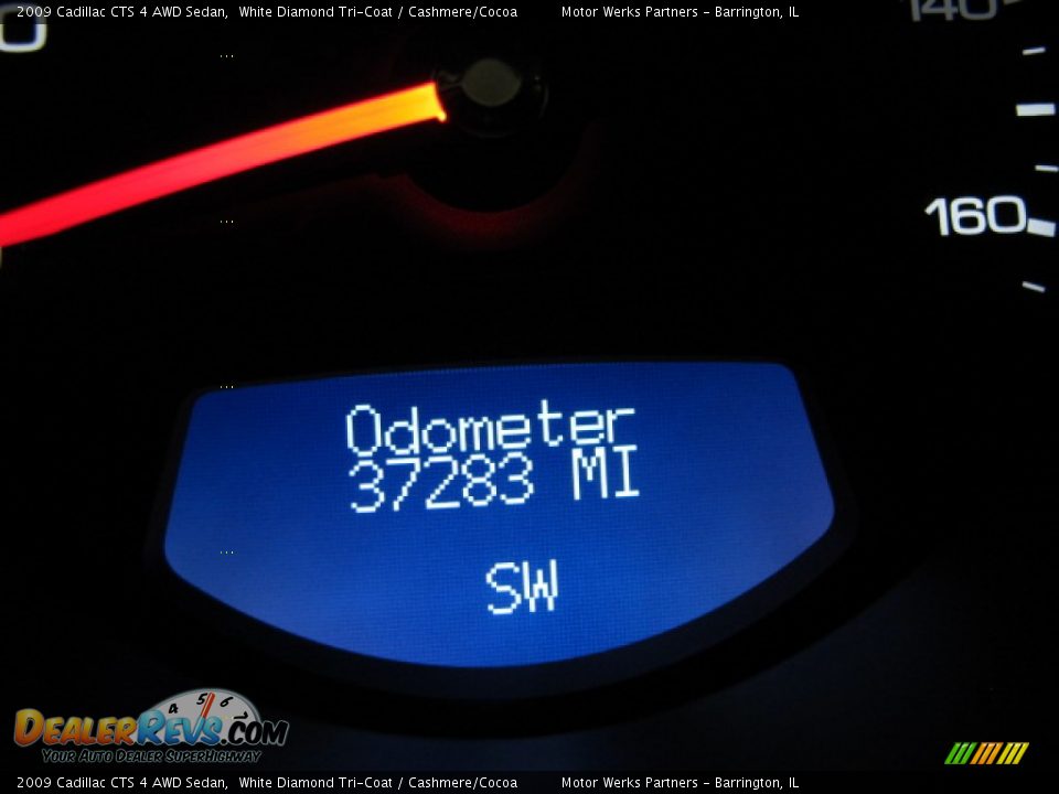 2009 Cadillac CTS 4 AWD Sedan White Diamond Tri-Coat / Cashmere/Cocoa Photo #26