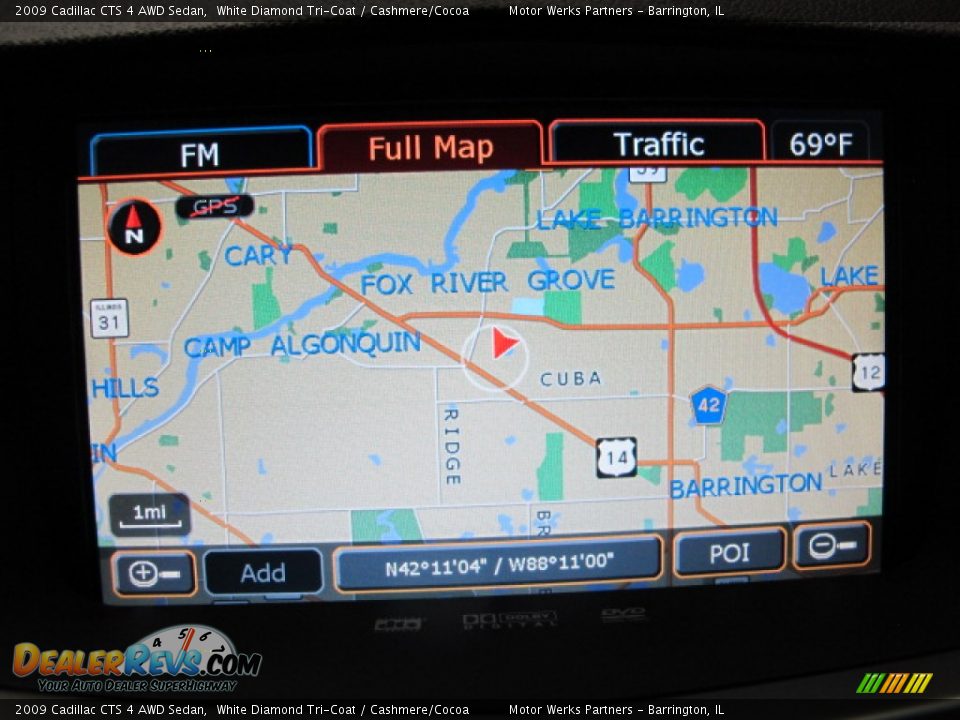 2009 Cadillac CTS 4 AWD Sedan White Diamond Tri-Coat / Cashmere/Cocoa Photo #31
