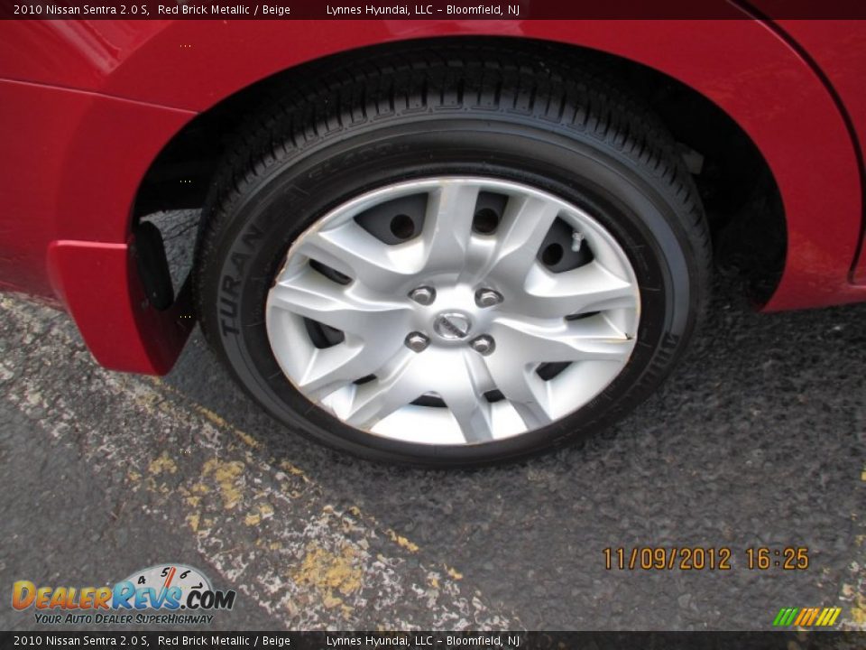 2010 Nissan Sentra 2.0 S Red Brick Metallic / Beige Photo #7
