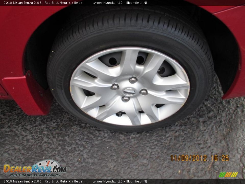 2010 Nissan Sentra 2.0 S Red Brick Metallic / Beige Photo #8