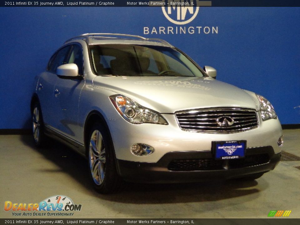 2011 Infiniti EX 35 Journey AWD Liquid Platinum / Graphite Photo #1