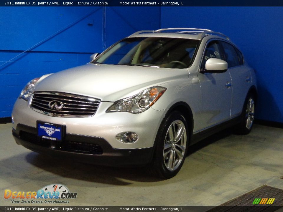 2011 Infiniti EX 35 Journey AWD Liquid Platinum / Graphite Photo #3