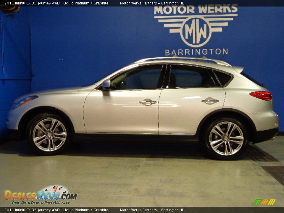2011 Infiniti EX 35 Journey AWD Liquid Platinum / Graphite Photo #4