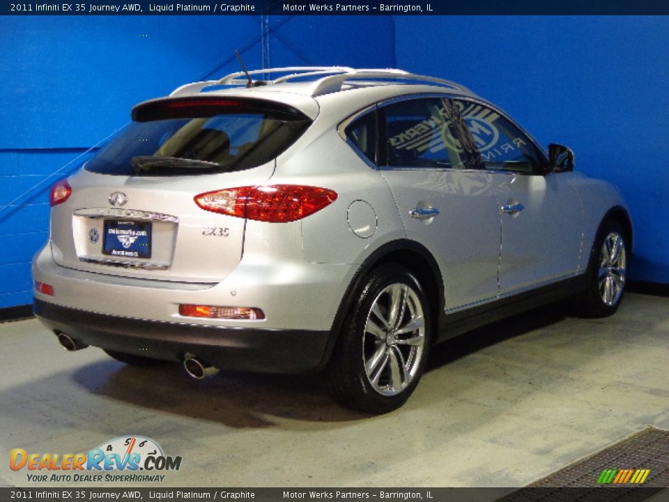 2011 Infiniti EX 35 Journey AWD Liquid Platinum / Graphite Photo #11