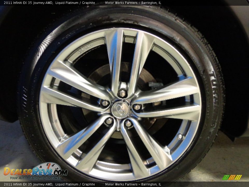 2011 Infiniti EX 35 Journey AWD Liquid Platinum / Graphite Photo #15