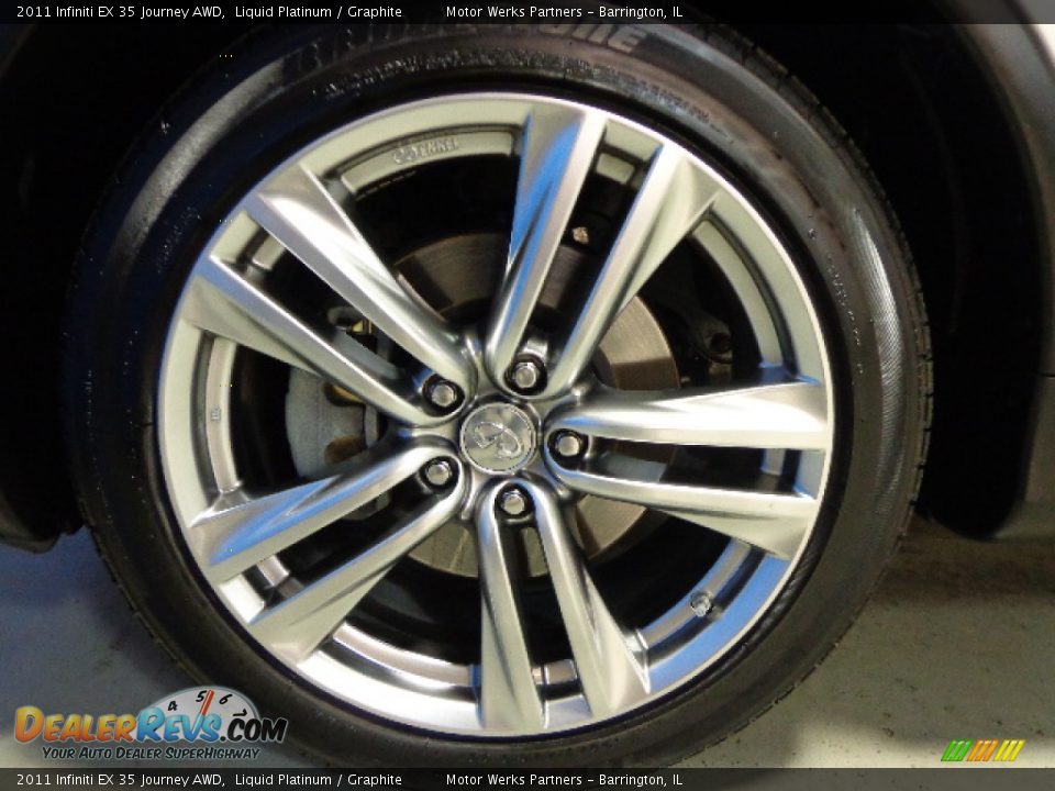 2011 Infiniti EX 35 Journey AWD Liquid Platinum / Graphite Photo #17