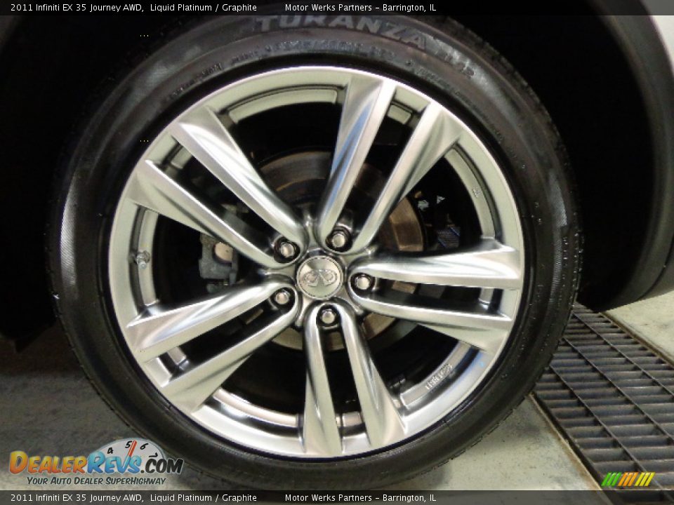 2011 Infiniti EX 35 Journey AWD Liquid Platinum / Graphite Photo #18
