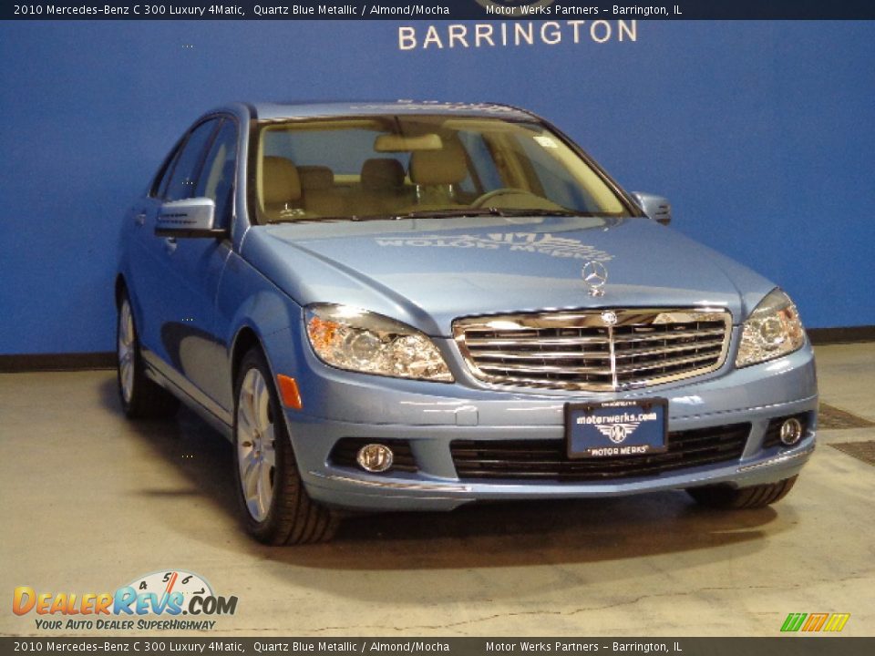 2010 Mercedes-Benz C 300 Luxury 4Matic Quartz Blue Metallic / Almond/Mocha Photo #1