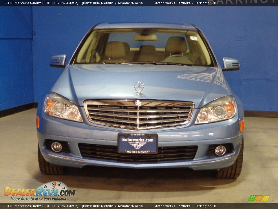2010 Mercedes-Benz C 300 Luxury 4Matic Quartz Blue Metallic / Almond/Mocha Photo #2