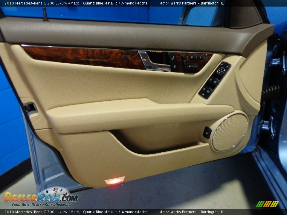 2010 Mercedes-Benz C 300 Luxury 4Matic Quartz Blue Metallic / Almond/Mocha Photo #13