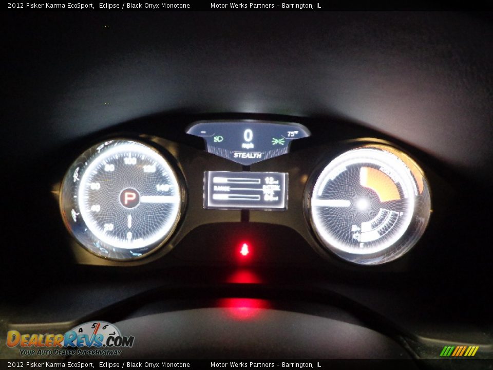 2012 Fisker Karma EcoSport Eclipse / Black Onyx Monotone Photo #13