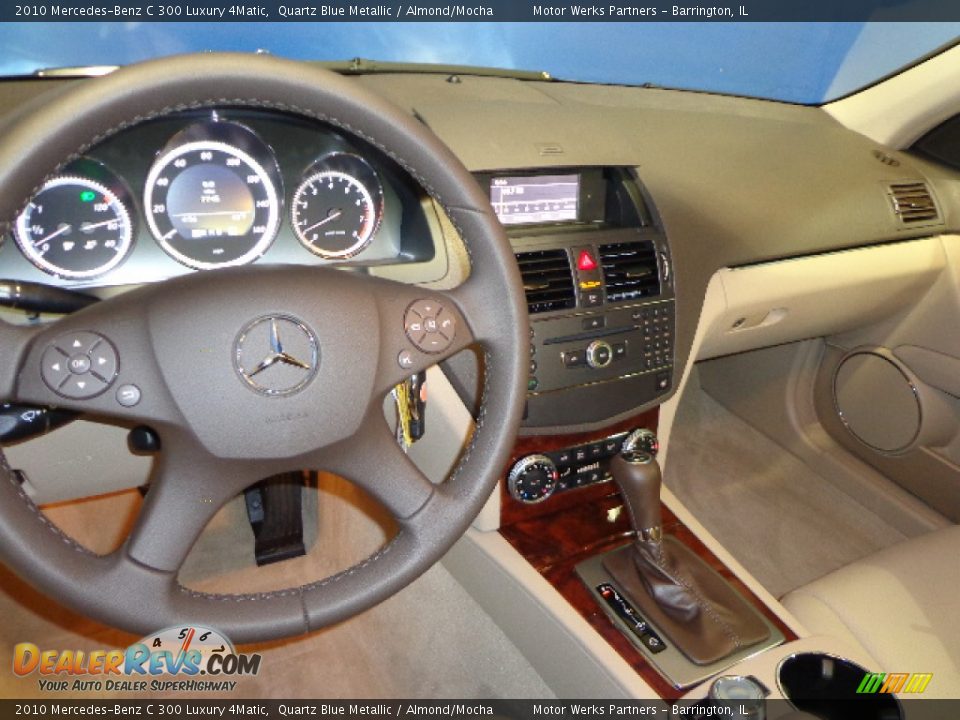 2010 Mercedes-Benz C 300 Luxury 4Matic Quartz Blue Metallic / Almond/Mocha Photo #16