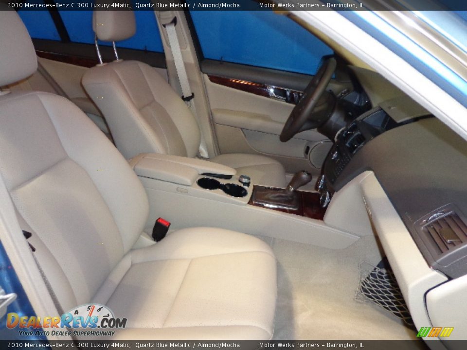 2010 Mercedes-Benz C 300 Luxury 4Matic Quartz Blue Metallic / Almond/Mocha Photo #26
