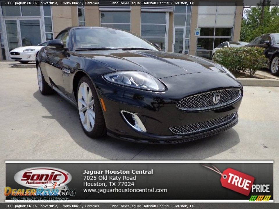 2013 Jaguar XK XK Convertible Ebony Black / Caramel Photo #1