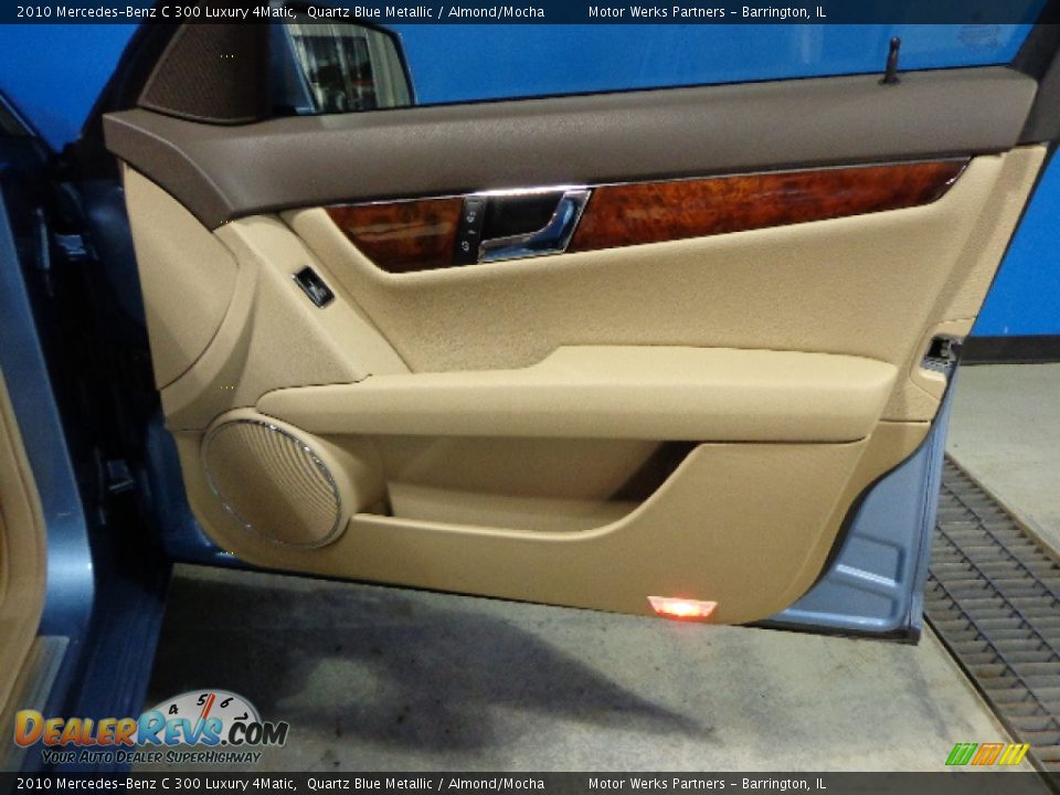 2010 Mercedes-Benz C 300 Luxury 4Matic Quartz Blue Metallic / Almond/Mocha Photo #27