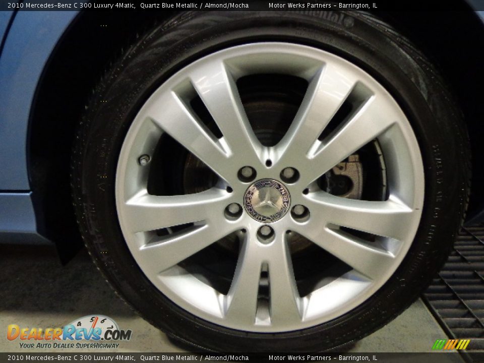 2010 Mercedes-Benz C 300 Luxury 4Matic Quartz Blue Metallic / Almond/Mocha Photo #30