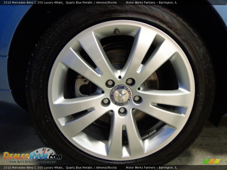 2010 Mercedes-Benz C 300 Luxury 4Matic Quartz Blue Metallic / Almond/Mocha Photo #31
