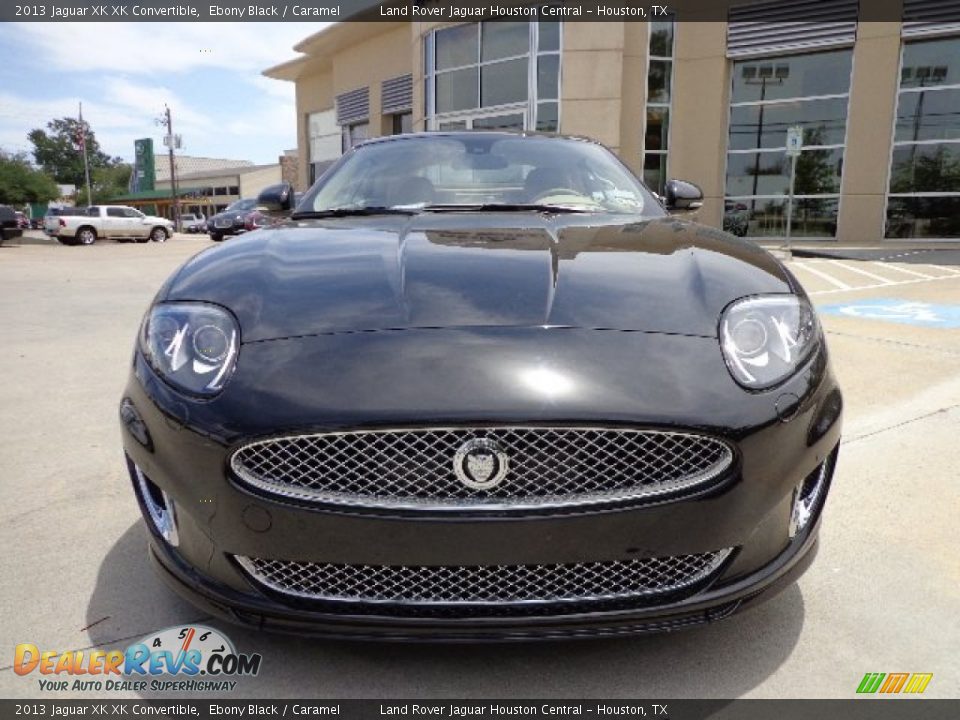 2013 Jaguar XK XK Convertible Ebony Black / Caramel Photo #6