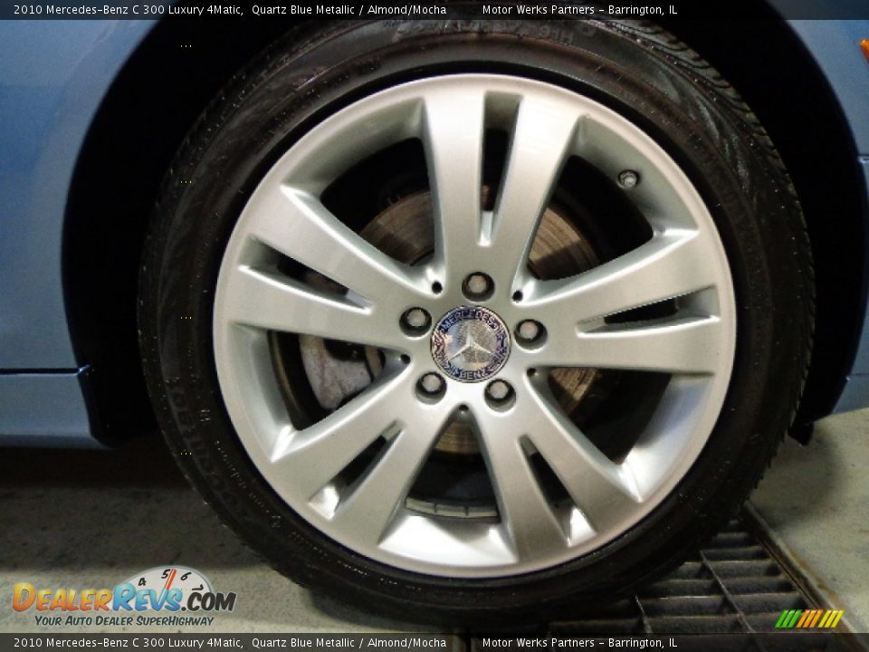 2010 Mercedes-Benz C 300 Luxury 4Matic Quartz Blue Metallic / Almond/Mocha Photo #32