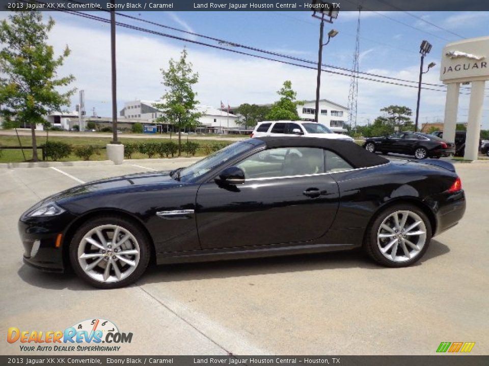 Ebony Black 2013 Jaguar XK XK Convertible Photo #7