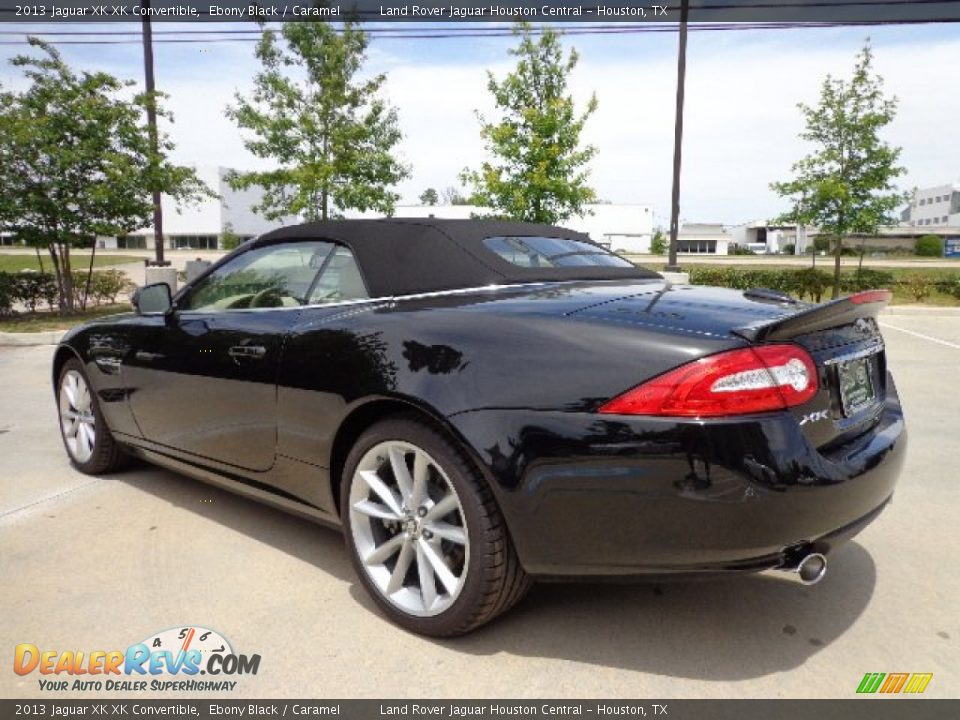 2013 Jaguar XK XK Convertible Ebony Black / Caramel Photo #8