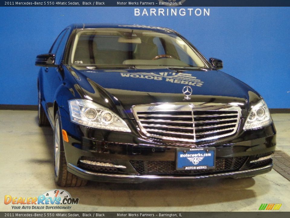 2011 Mercedes-Benz S 550 4Matic Sedan Black / Black Photo #1