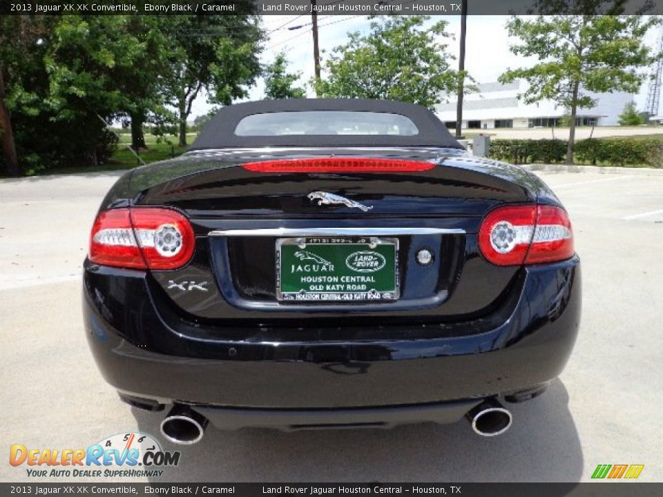 2013 Jaguar XK XK Convertible Ebony Black / Caramel Photo #9