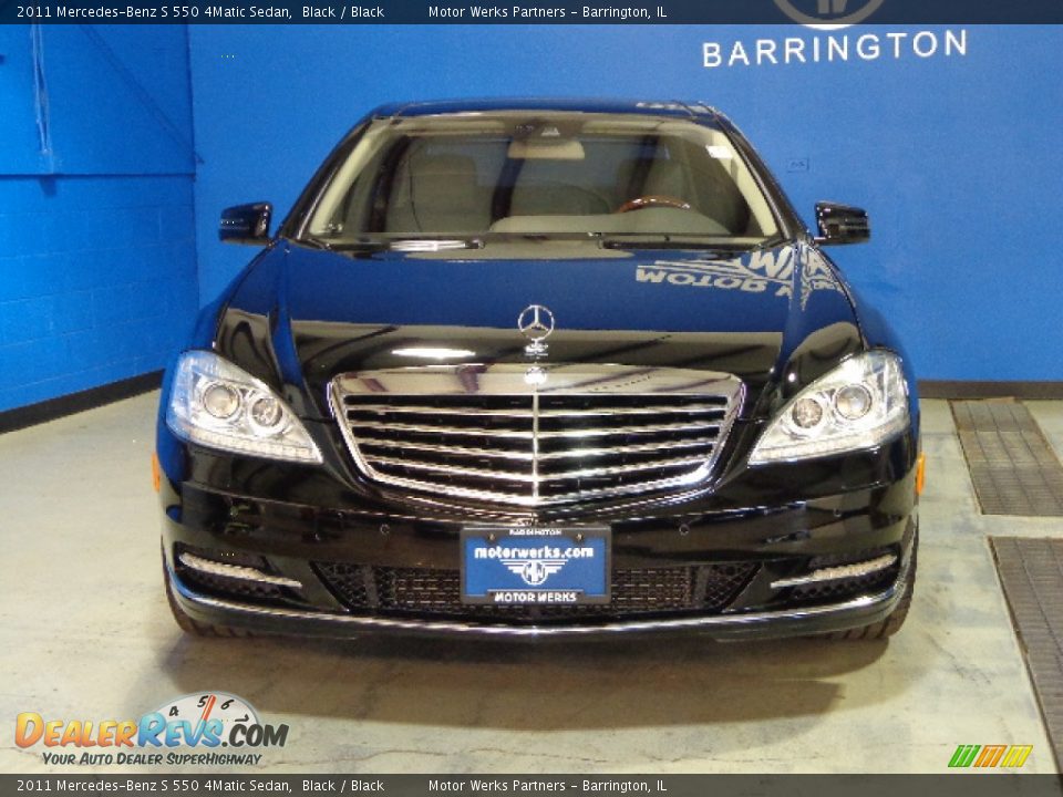 2011 Mercedes-Benz S 550 4Matic Sedan Black / Black Photo #2